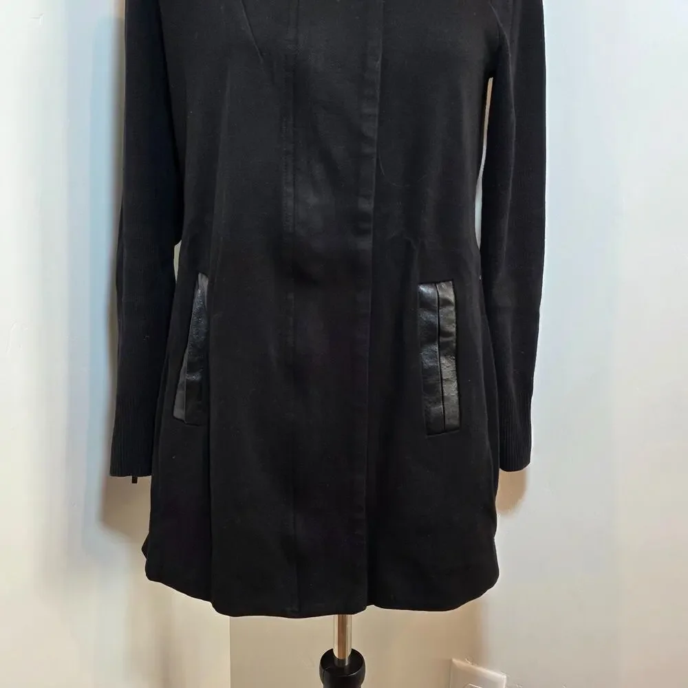Cabi Women's Size Small S Tailor Front Zip Sweater Black Jacket Pockets Coat - Picture 4 of 8